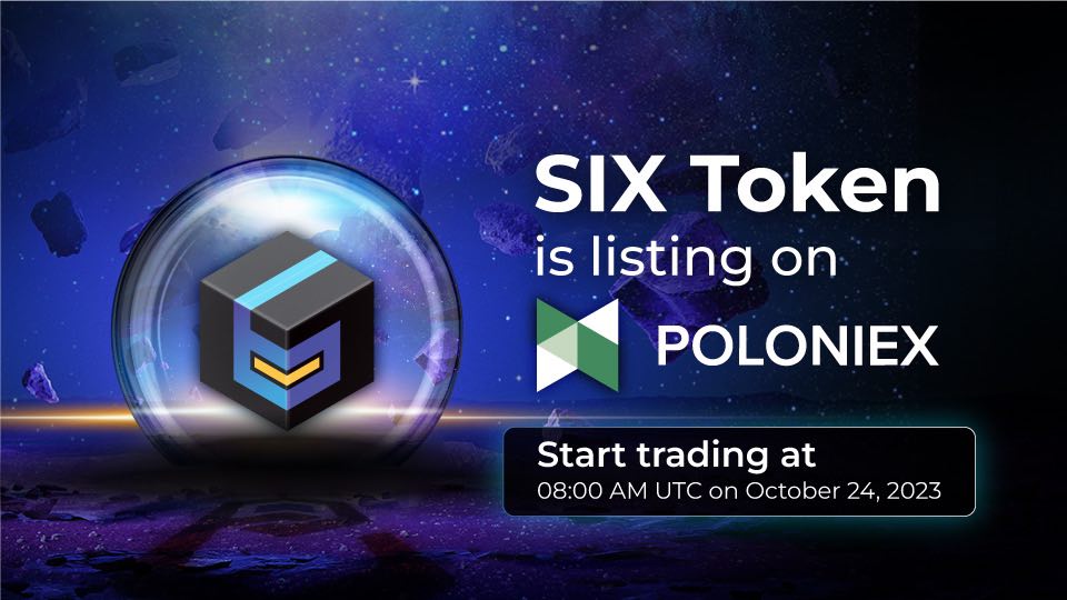 SIX Token is Listing on Poloniex, a Top 30 Exchange